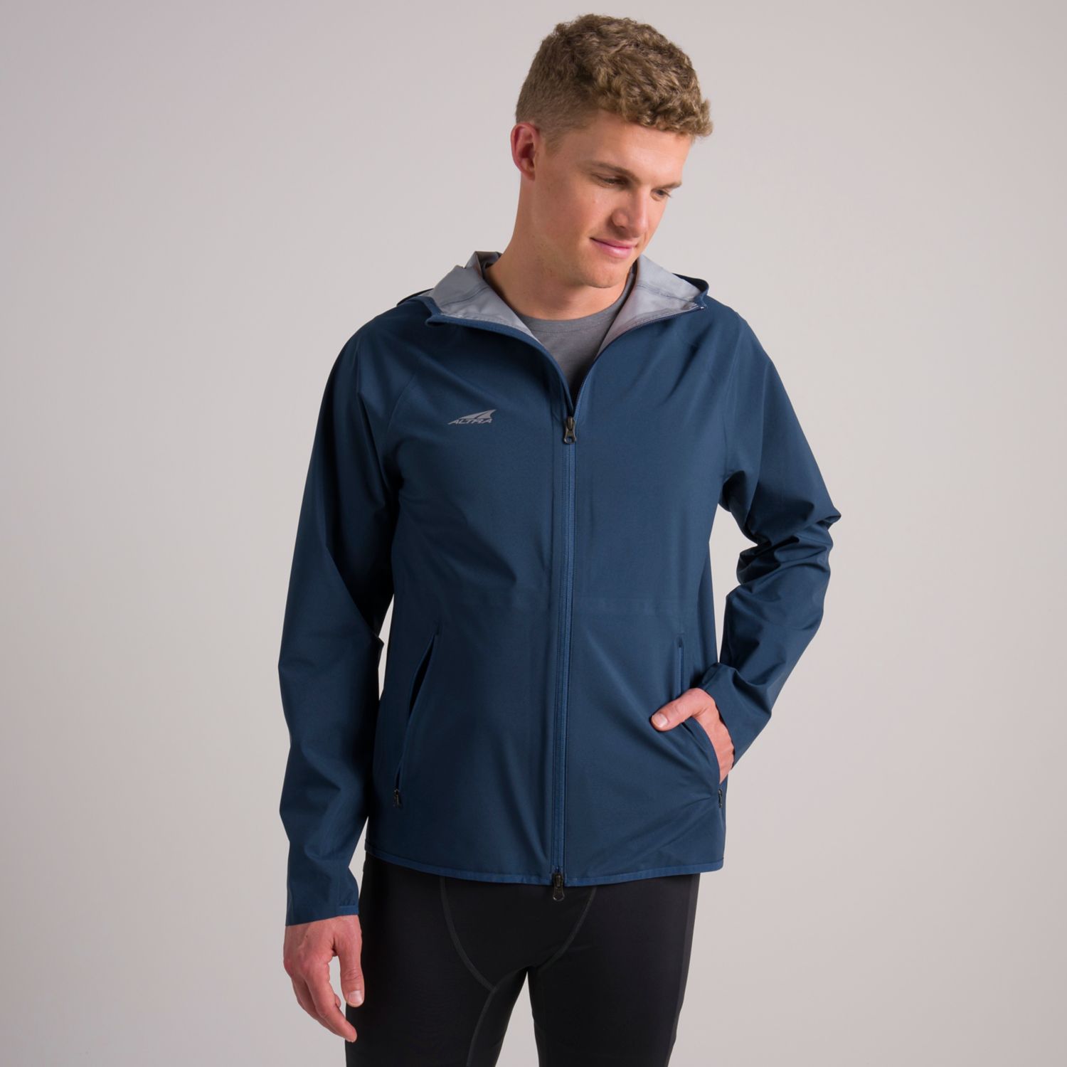 Altra Waterproof Men's Running Jackets Blue | South Africa-23704659